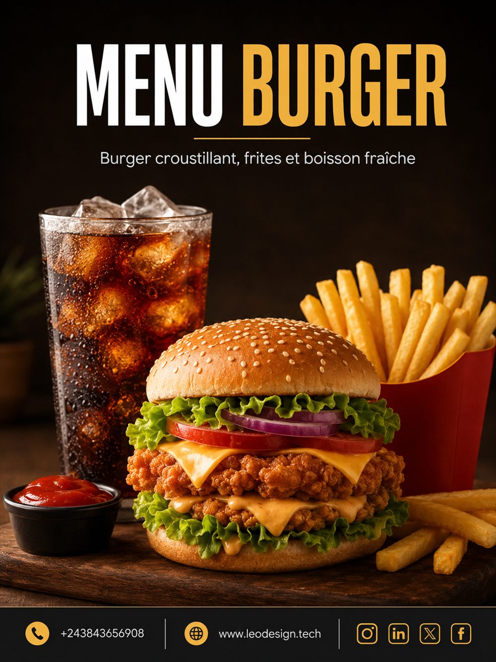 Affiche Menu Burger
