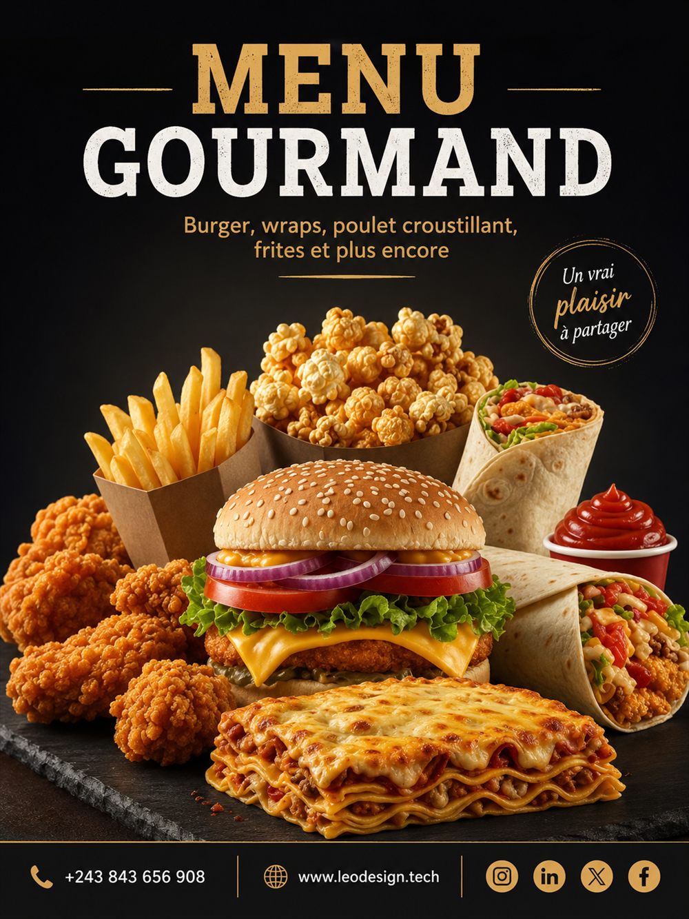 Affiche Menu Gourmand