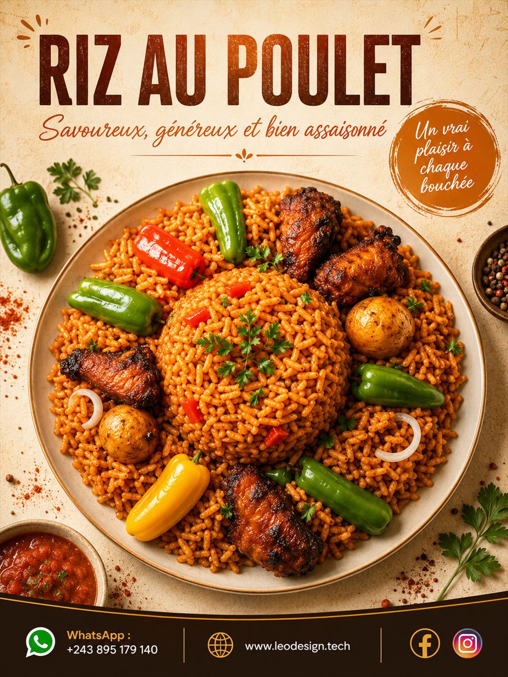 Affiche Riz au poulet